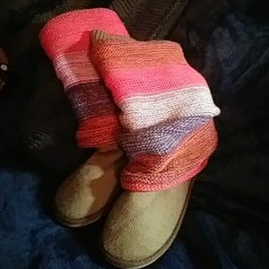 Super cute slouch knit boots